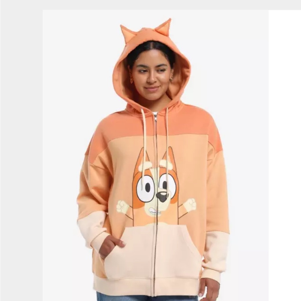 BLUEY- Bingo Character Hoodie with Ears